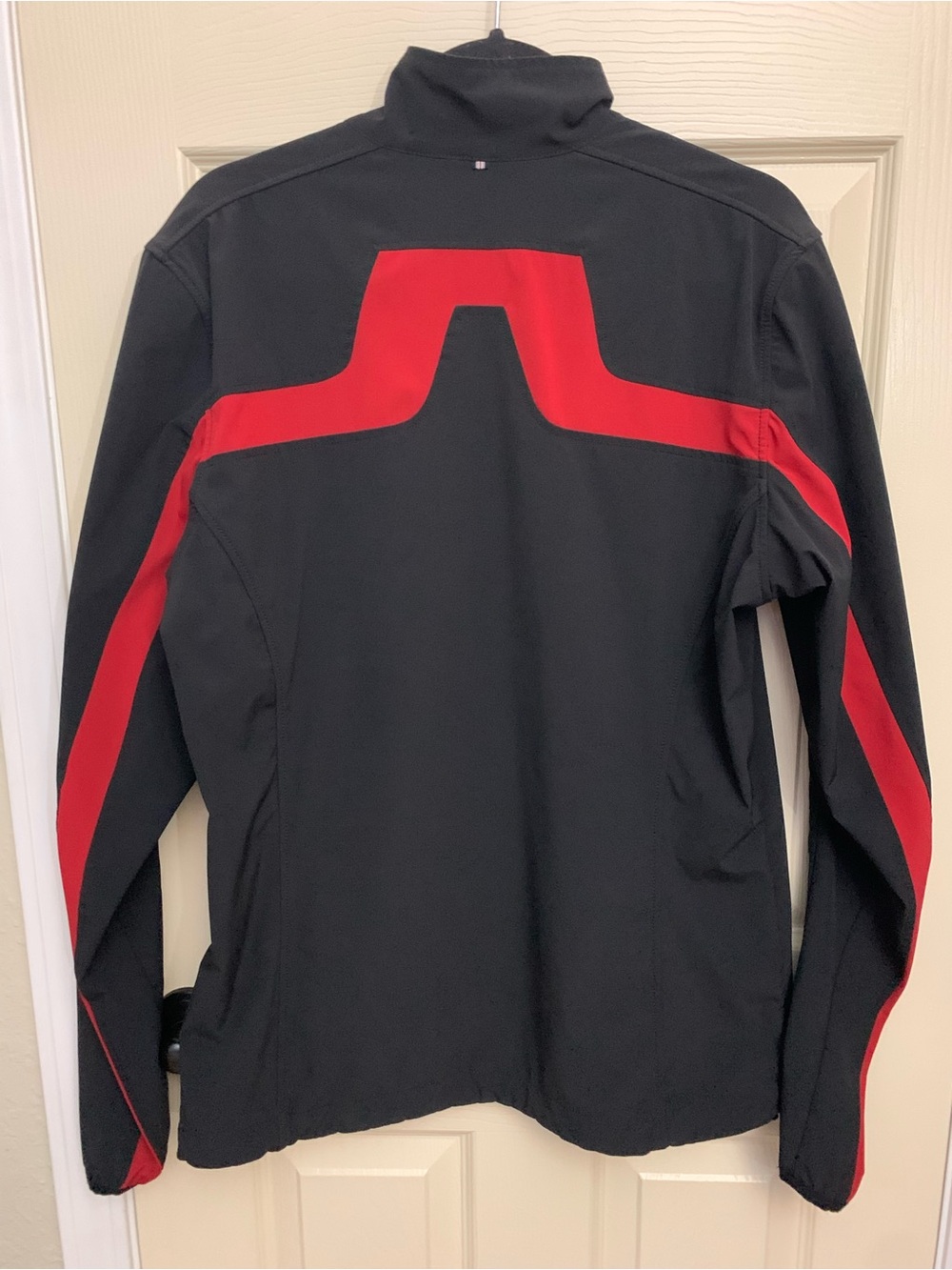 J.Lindeberg Black Performance Jacket with Red Accents
